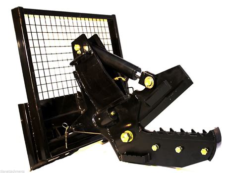 skid steer extended rotating tree shear|skid steer mounted tree shear.